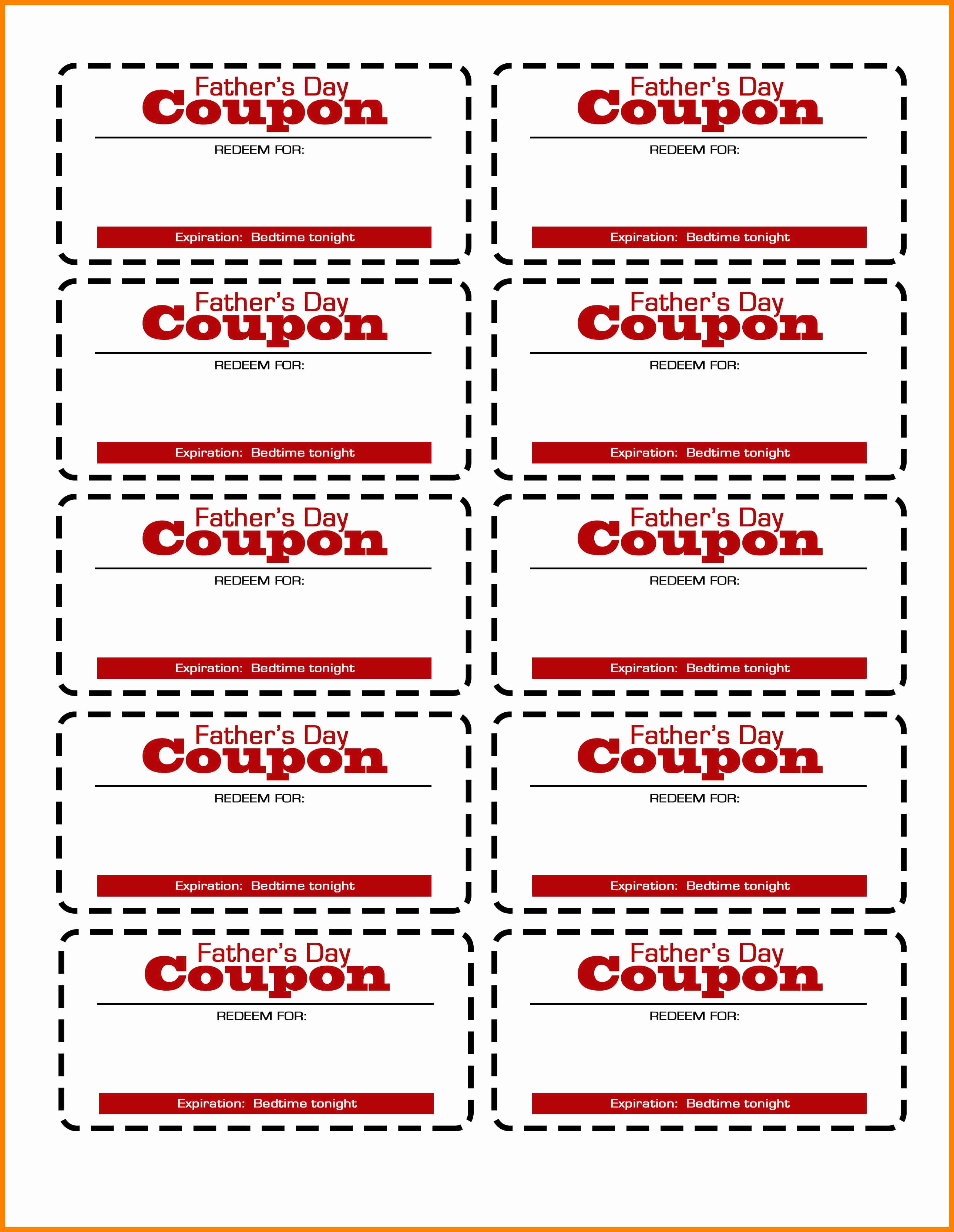 10 Free Coupon Template