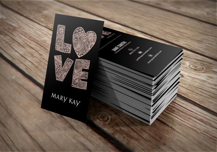 mary kay business cards