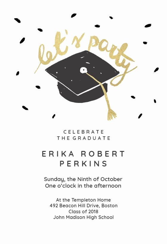 graduation party invitation templates