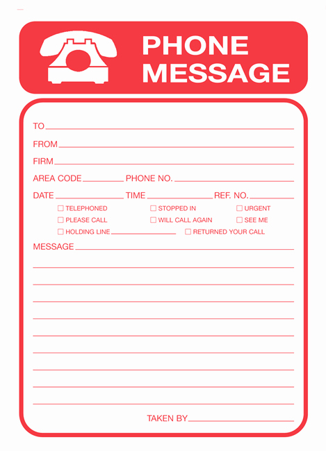15 Phone Message Templates Excel Pdf formats