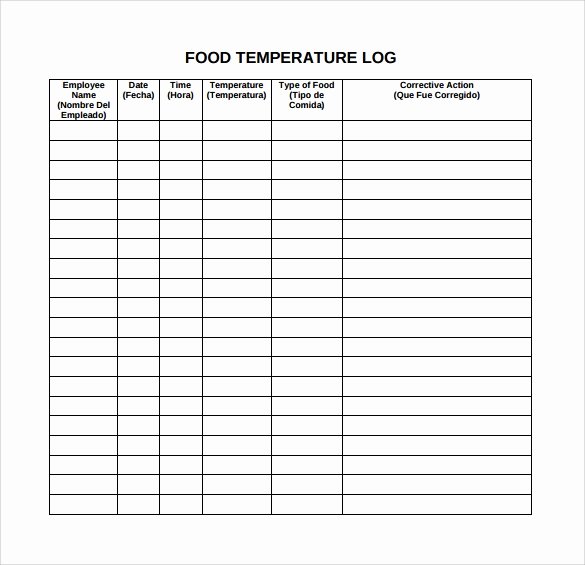 15 Sample Printable Food Log Templates to Download
