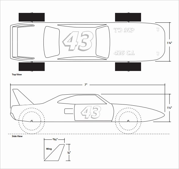 pinewood derby template