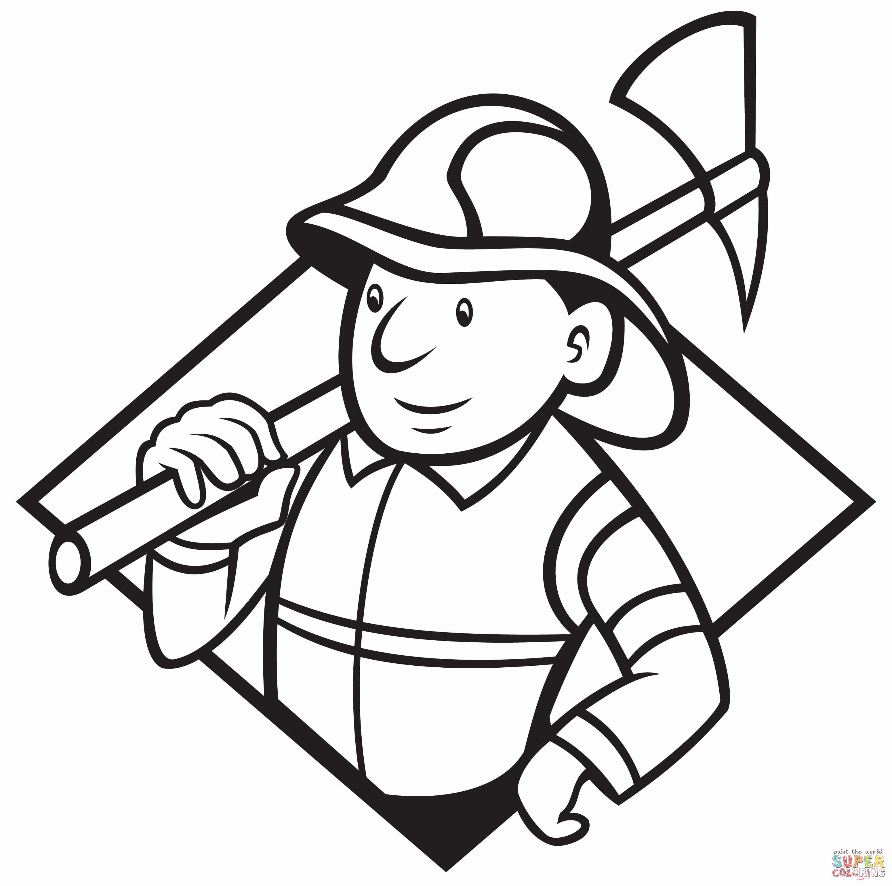 25 Fire Fighter Coloring Pages A Fire Fighter Coloring