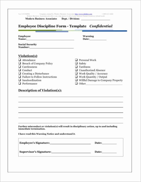 26 Employee Write Up form Templates Free Word
