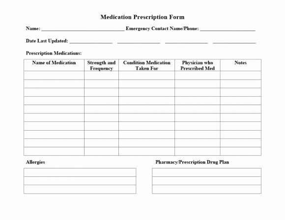 32 Real &amp; Fake Prescription Templates Printable Templates