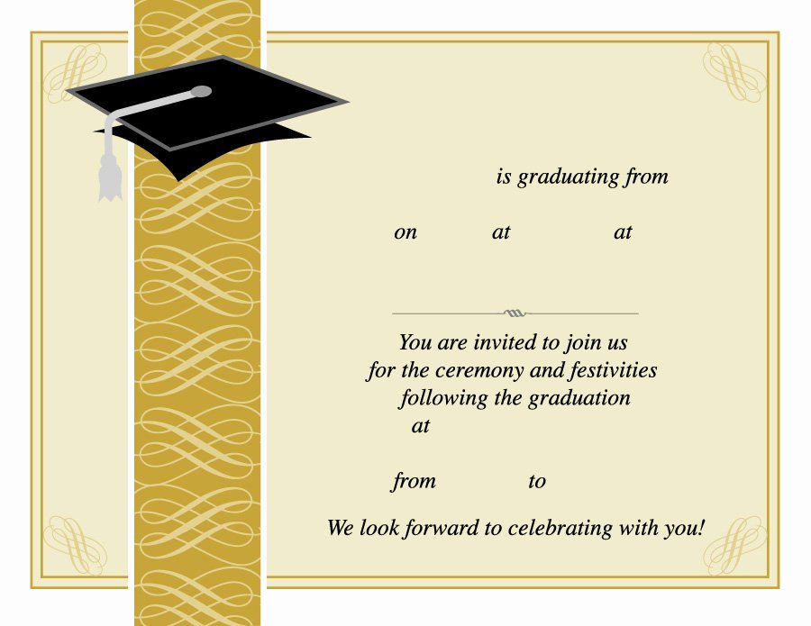 40 Free Graduation Invitation Templates Template Lab