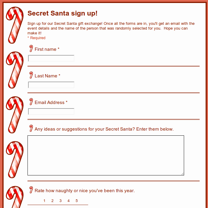 5 Best Of Free Printable Secret Santa Lists