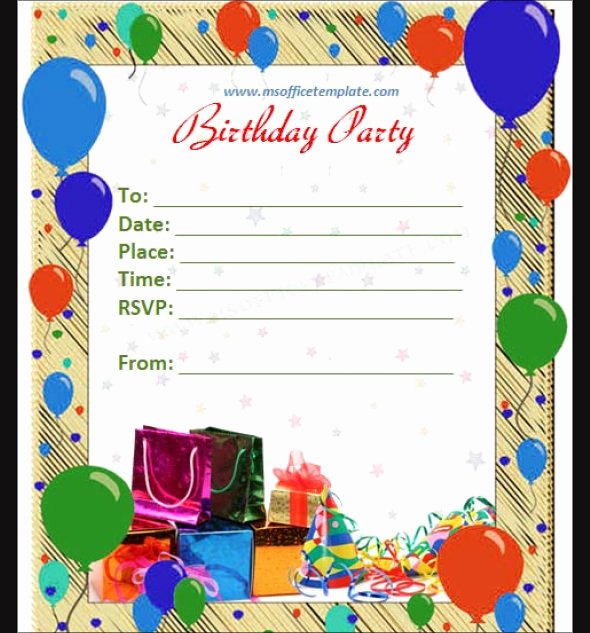 50 Printable Birthday Invitation Templates