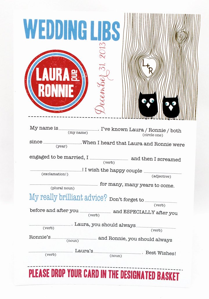 7 Best Of Wedding Mad Libs Pdf Template Printable