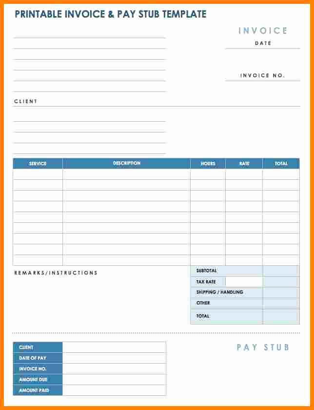 Independent Contractor Pay Stub Template