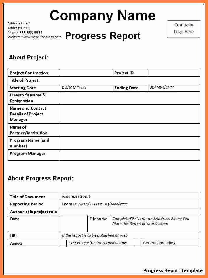 7 Student Daily Progress Report Template