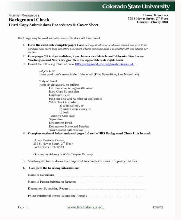 background check release form