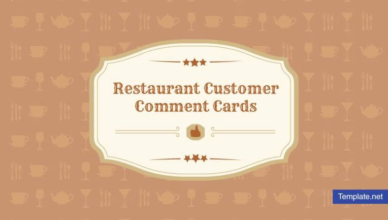 9 Restaurant Customer Ment Card Templates &amp; Designs