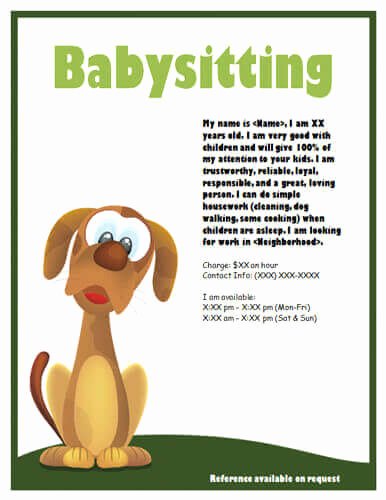 Babysitting Flyers and Ideas [16 Free Templates]