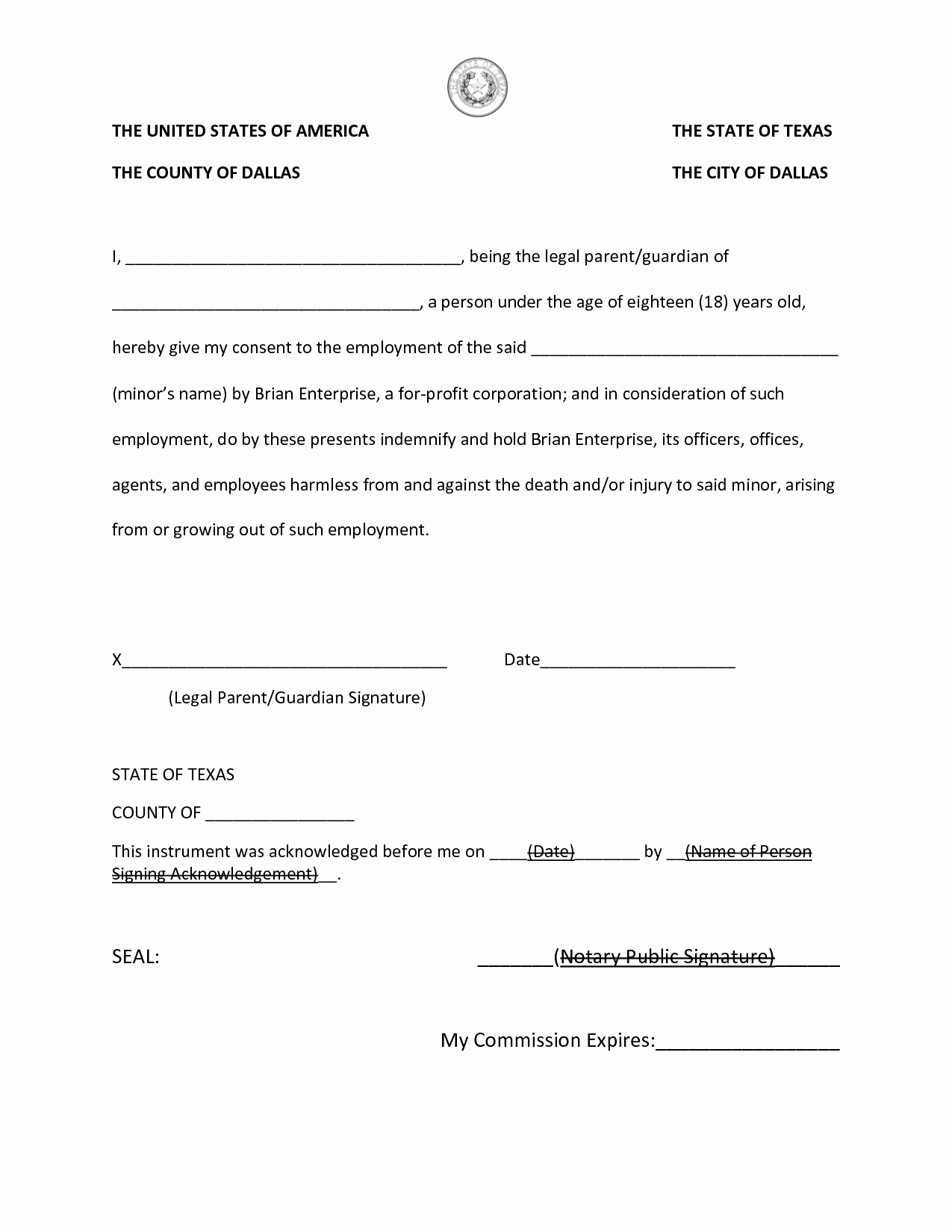 Best S Of Notary Public form Texas Notary Signature