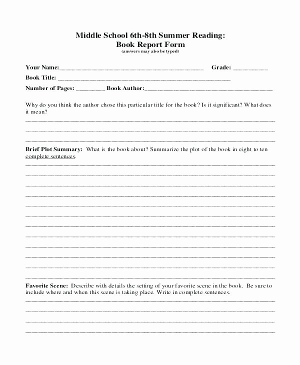 Best S Summary Templates for Elementary Book 8th