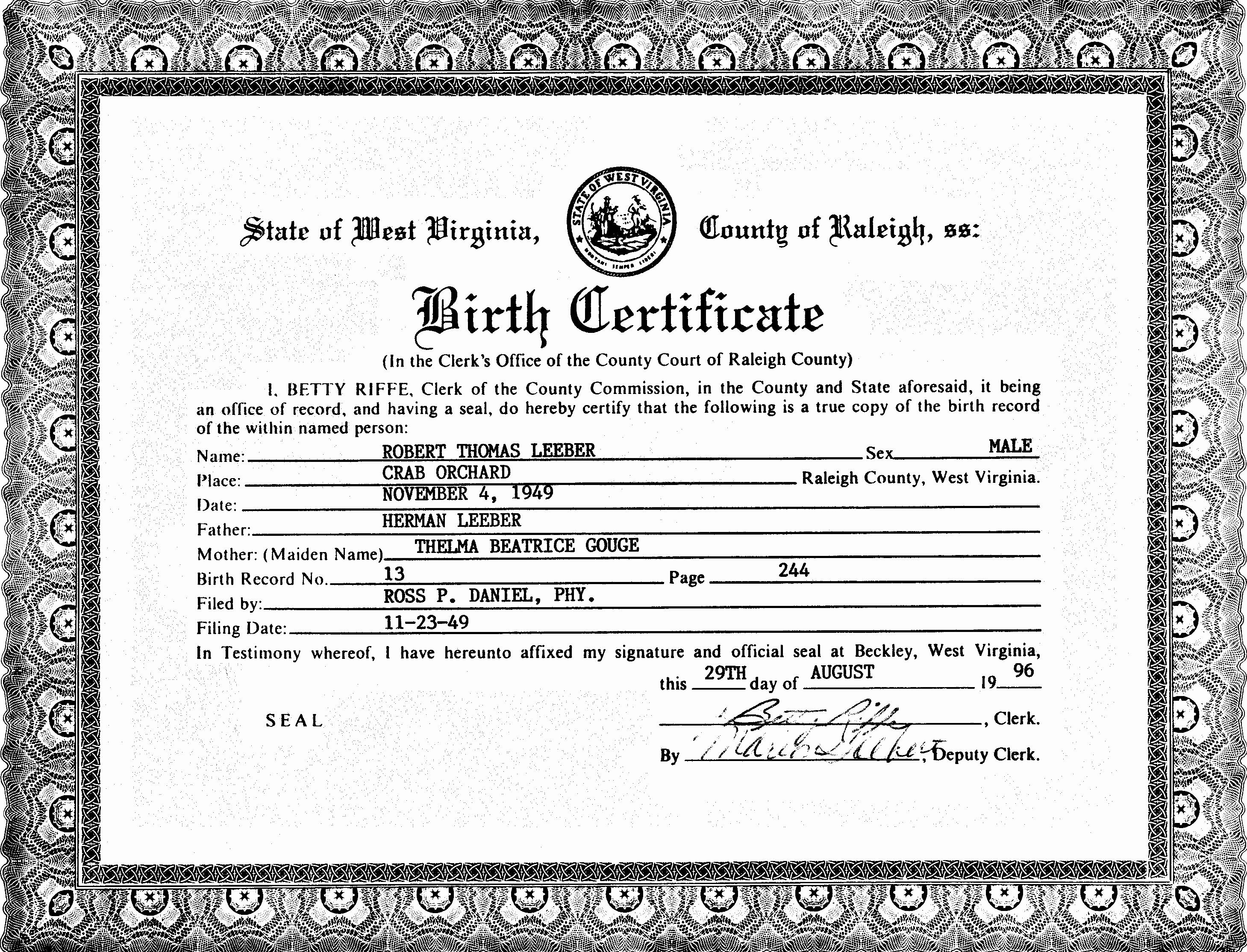 Birth Certificate Template Mughals