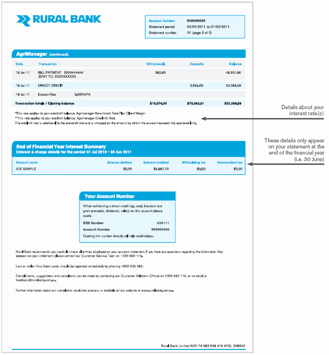 Blank Bank Statement Template Download Image Collections