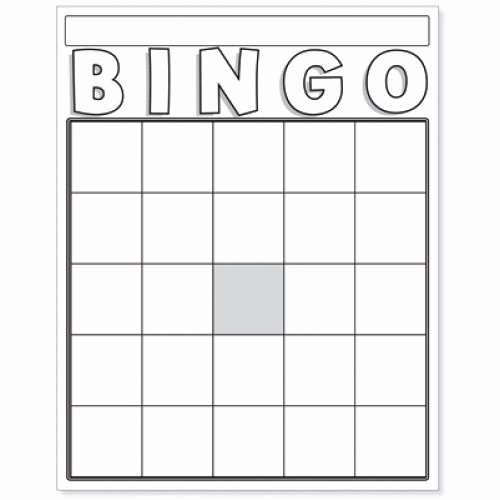 Blank Bingo Cards White Hyg