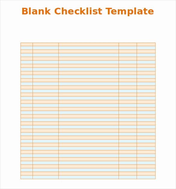 Blank Checklist Template 36 Free Psd Vector Eps Ai