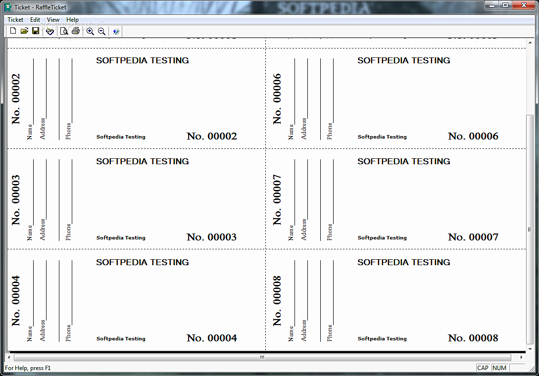 blank ticket template