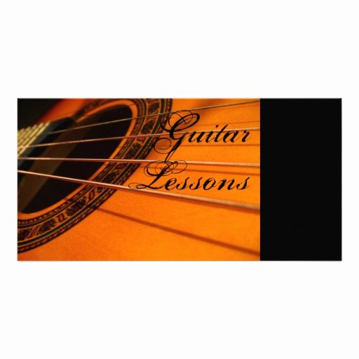Business Card Guitar Lessons Card