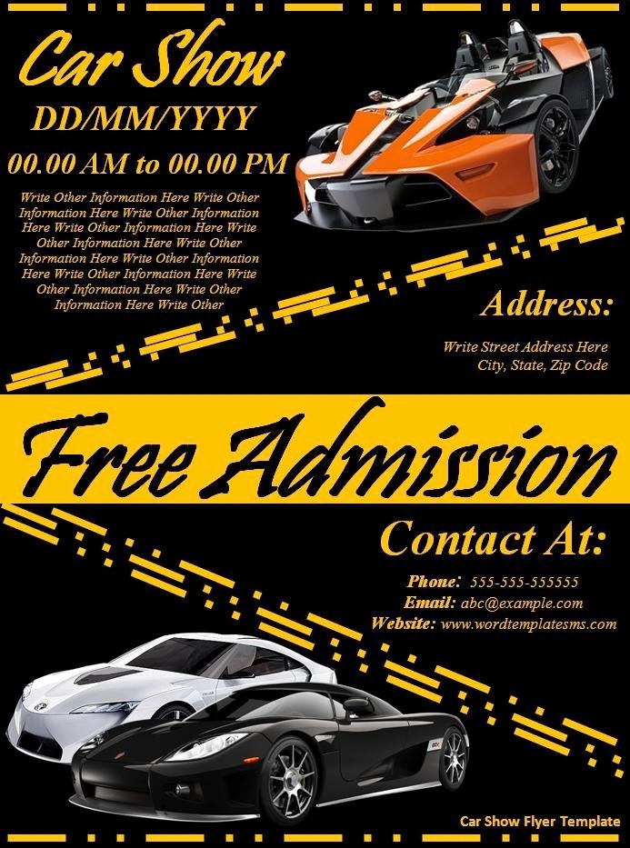 car show flyer template