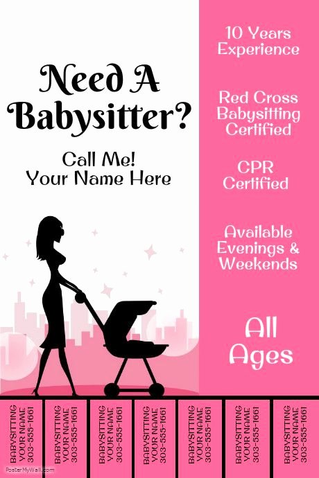 Create Amazing Flyers for Your Babysitting Business by