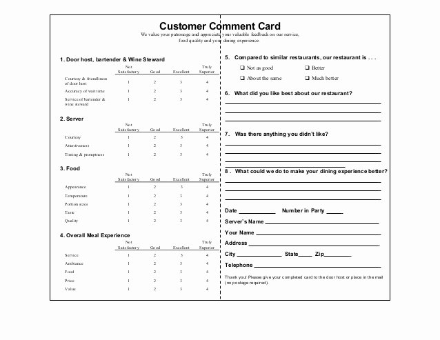 Customer Ment Cards