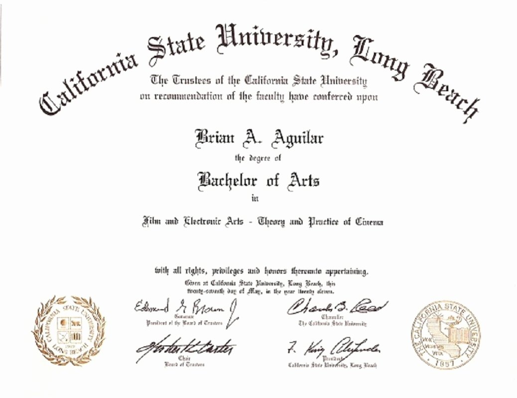 Degree Certificate Gallery