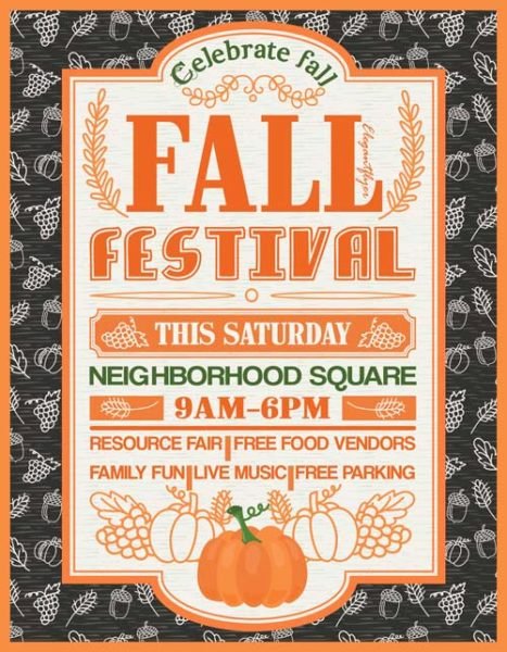 Fall Festival Free Party Flyer Template Download Free Flyer