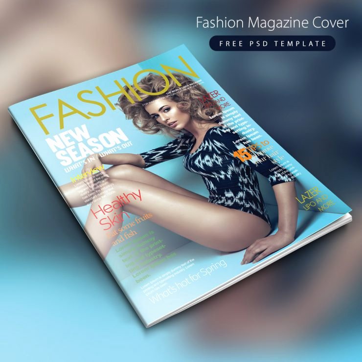 Fashion Magazine Cover Free Psd Template Download