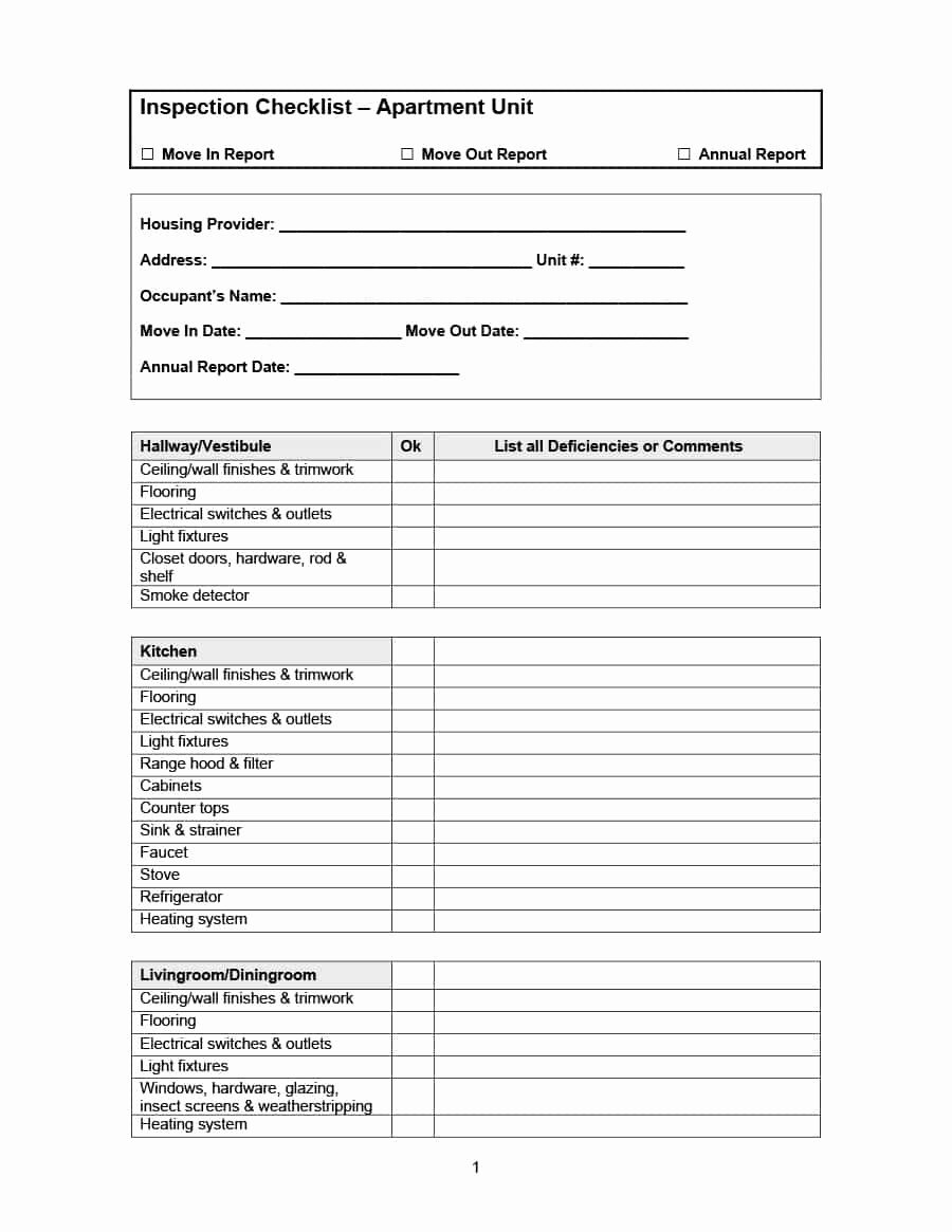 First New Apartment Checklist 40 Essential Templates