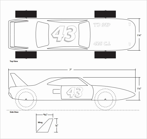 Free Pinewood Derby Templates