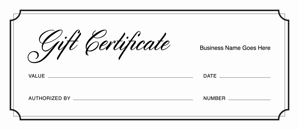 Gift Certificate Templates Download Free Gift