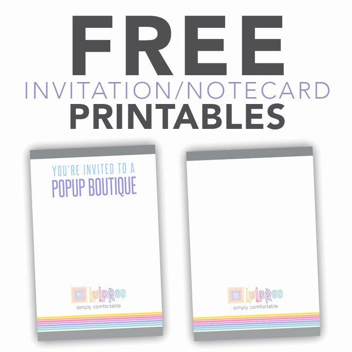 Lularoe Invitation Notecard Free Download • Itw Visions