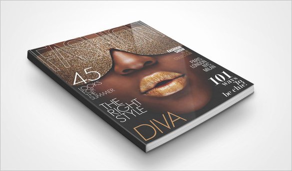 magazine cover psd template