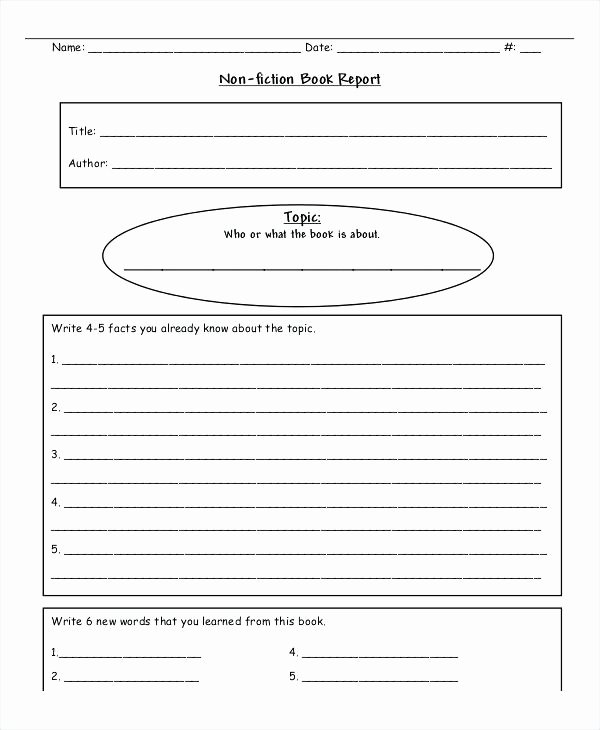 Middle School Book Report format 8th Grade 7th and – Nnarg