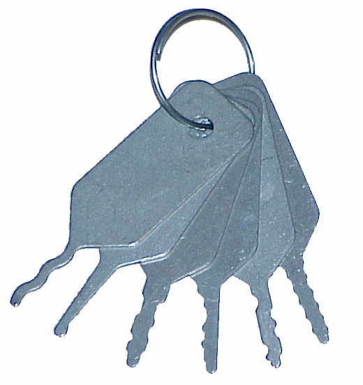 Mini Jiggler Key Set Wafer Lock Pick Set