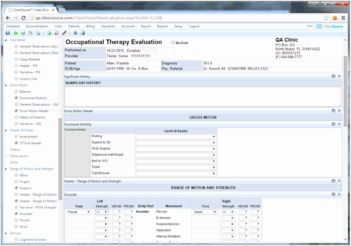Occupational therapy Practice Management software