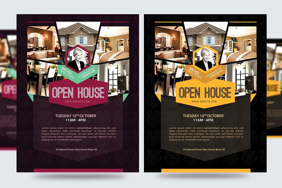 Open House Promotion Flyer V1 Flyer Templates Creative