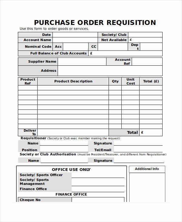 Purchase order Template 14 Free Word Excel Pdf