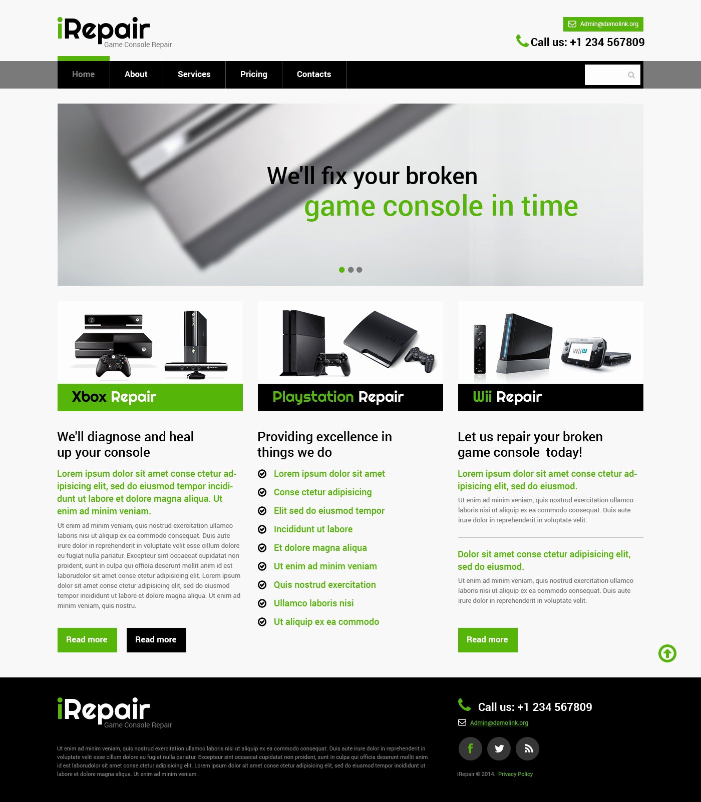 Puter Repair Responsive Website Template