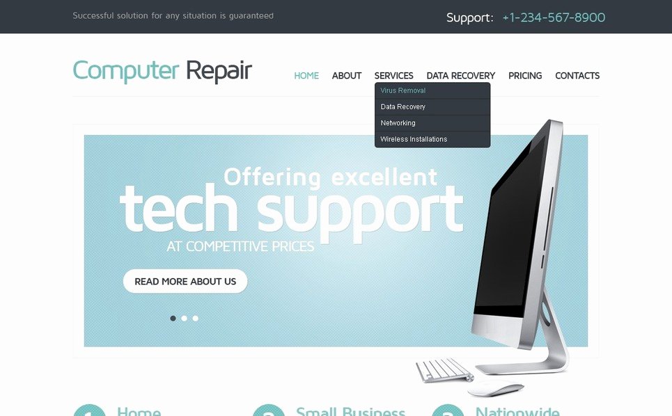 Puter Repair Website Template