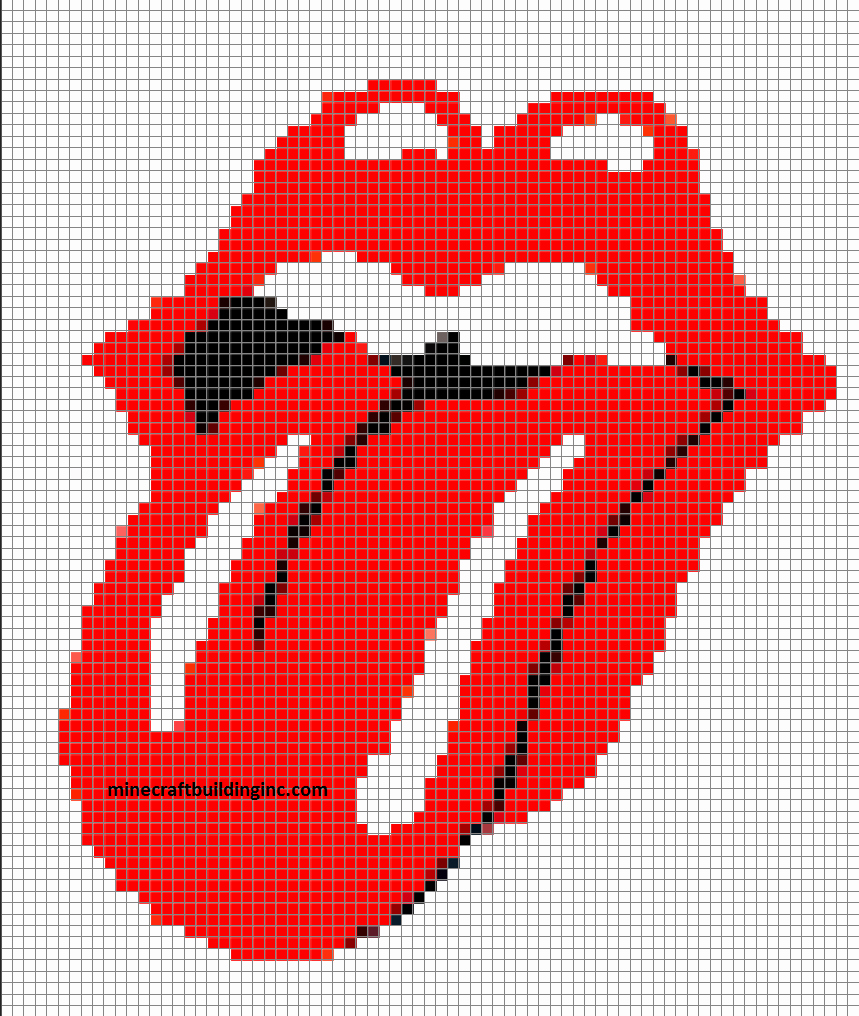 Rolling Stones tongue – Minecraft Building Inc