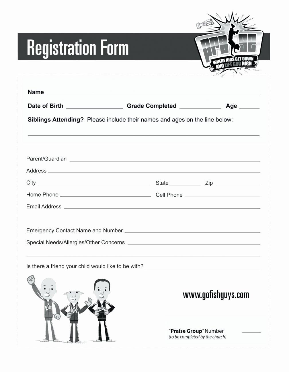 Sample Conference Registration form Template