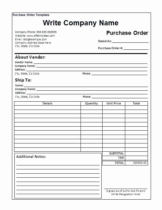 Sample Purchase order form Free Templates In Word Excel