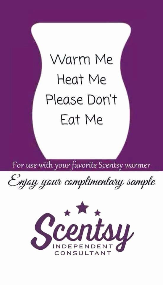 Scentsy Consultant Tip Use these Cards with Your Wax