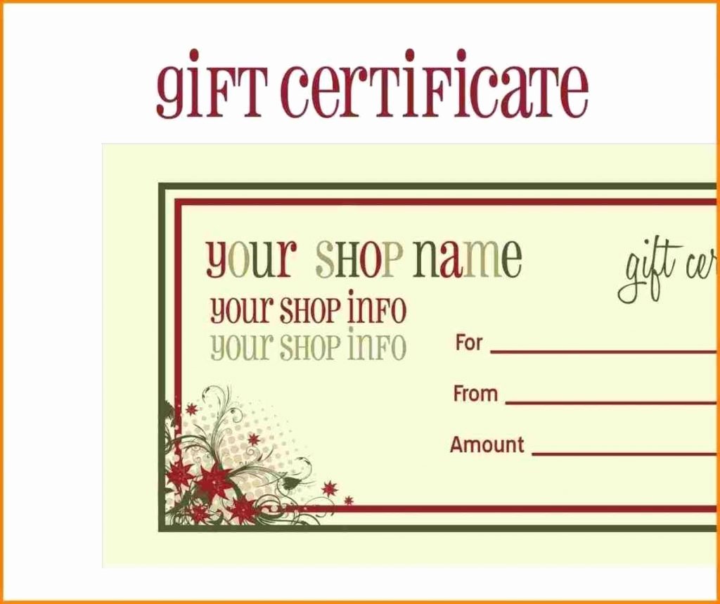 Scentsy Gift Certificate Template