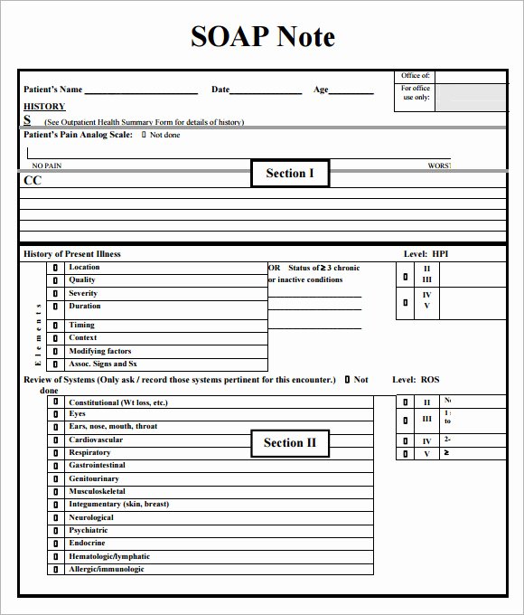 Soap Note Template 10 Download Free Documents In Pdf Word